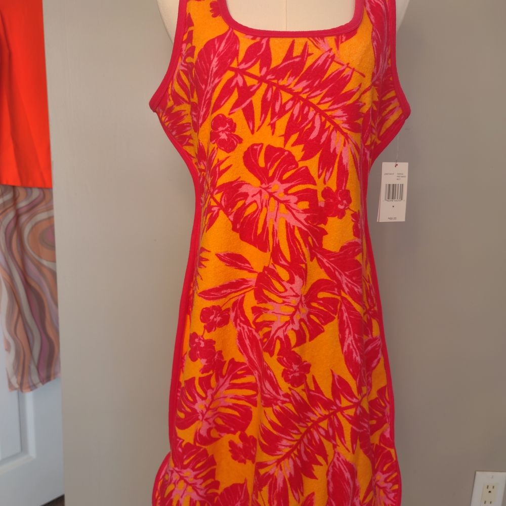 Juicy Couture Pink and Orange Tropical Dress